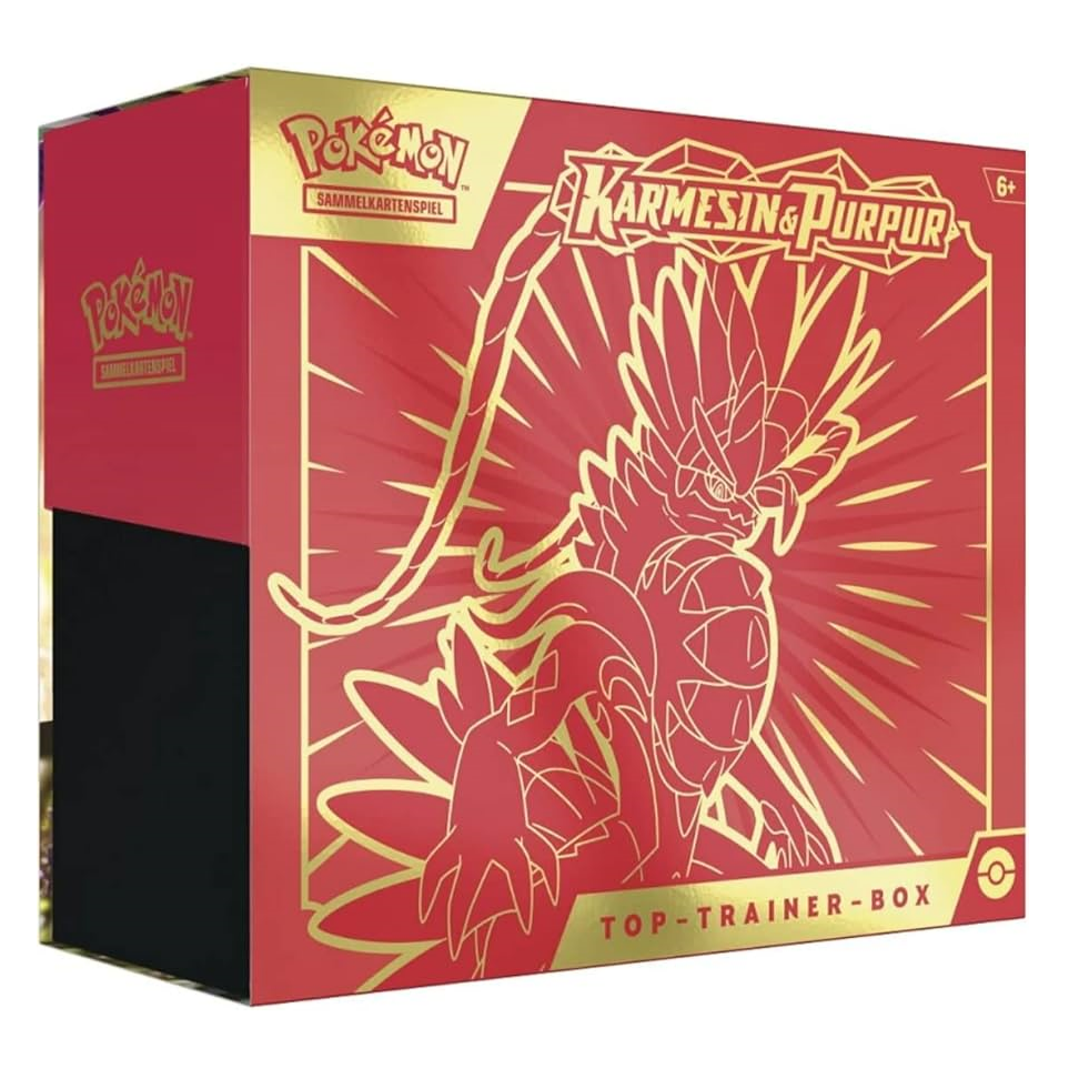 Karmesin & Purpur Koraidon Top Trainer Box (DE)