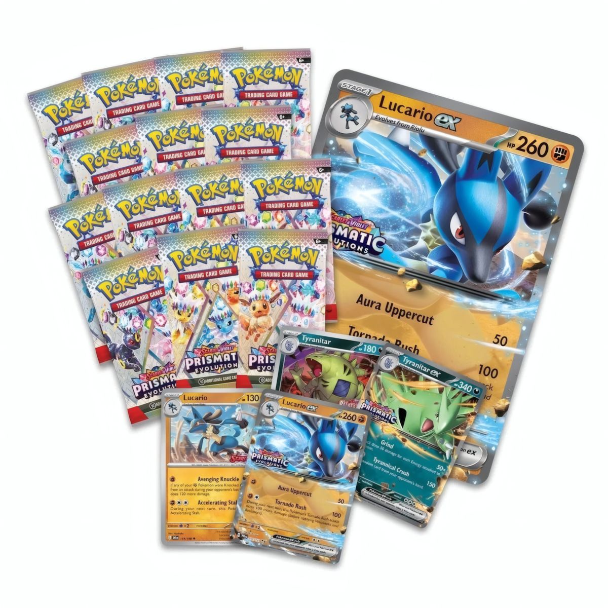 Prismatic Evolutions Lucario ex & Tyranitar ex Premium Collection (EN)