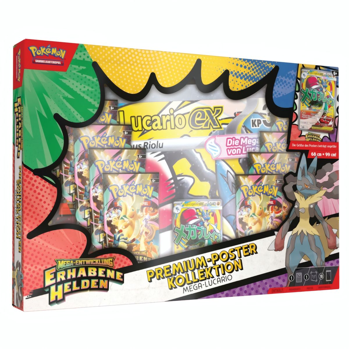 Erhabene Helden Mega Lucario Premium Poster Kollektion (DE)