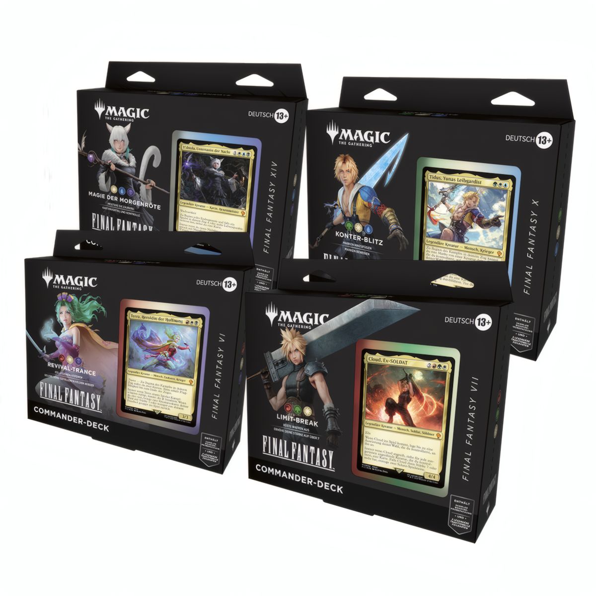 Final Fantasy Dommander Deck Set (DE) - Alle 4 Decks
