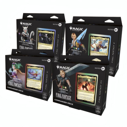 Final Fantasy Dommander Deck Set (DE) - Alle 4 Decks