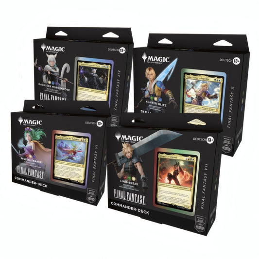 Final Fantasy Dommander Deck Set (DE) - Alle 4 Decks