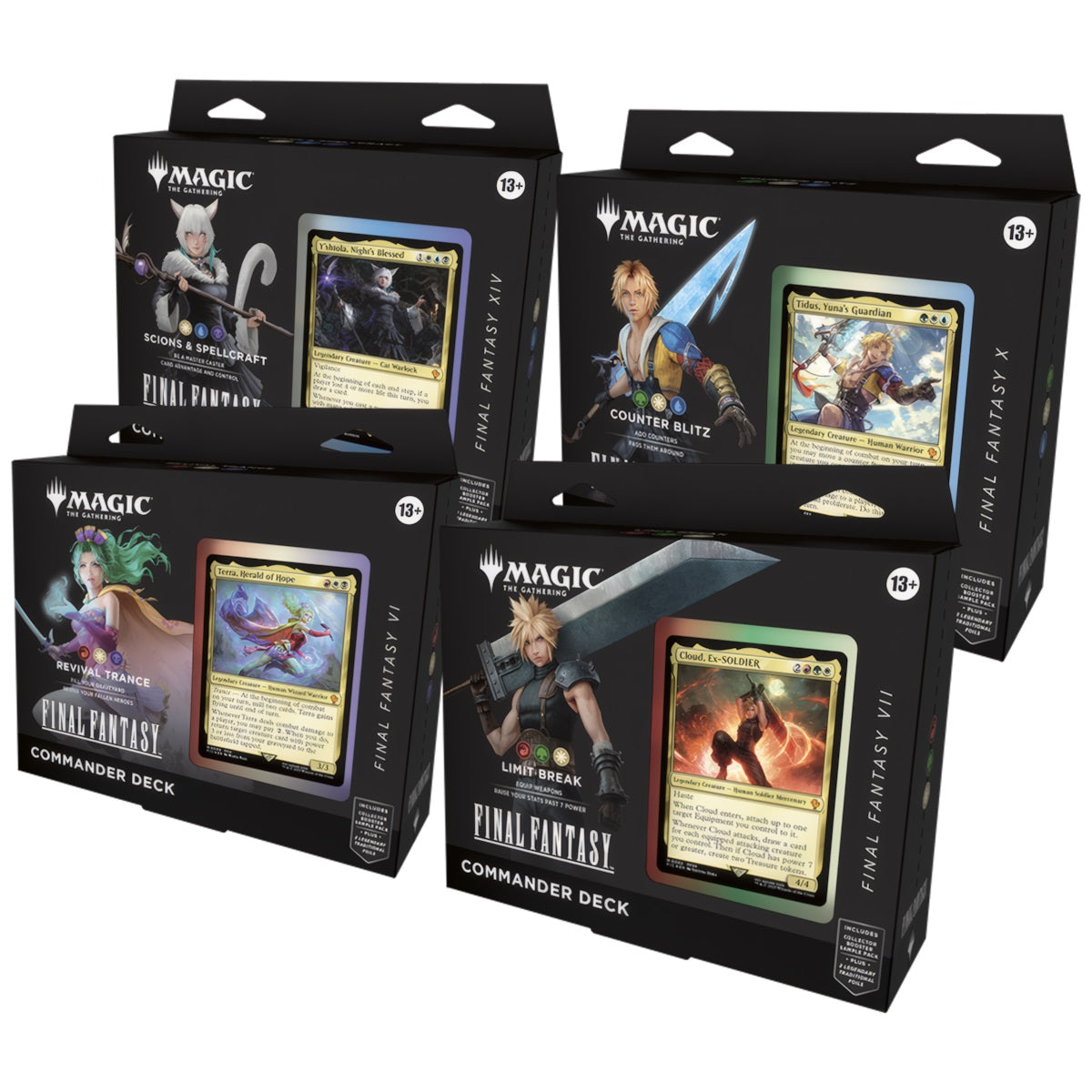 Final Fantasy Commander Deck Set (EN) - Alle 4 Decks