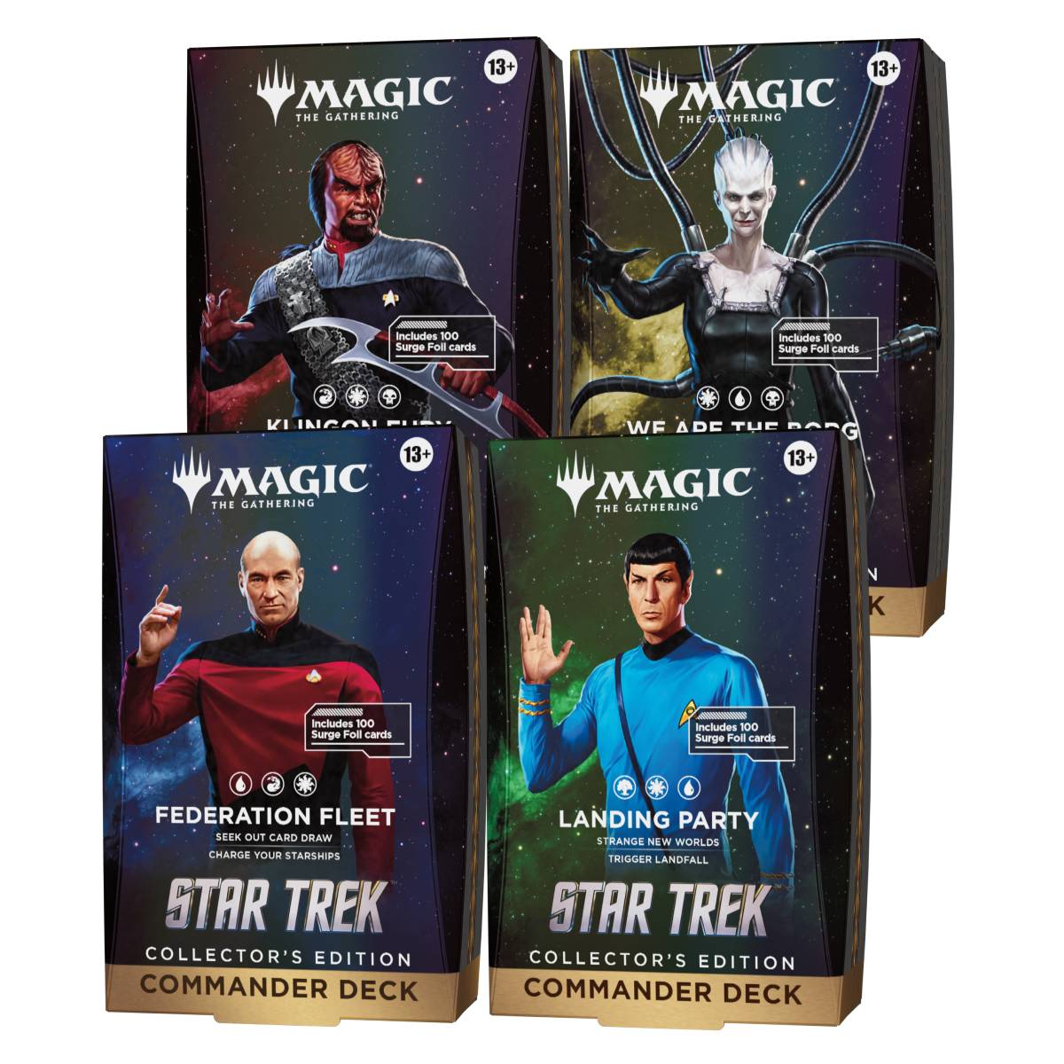 MTG Star Trek Commander Deck Set Collector's Edition (EN) - Alle 4 Decks