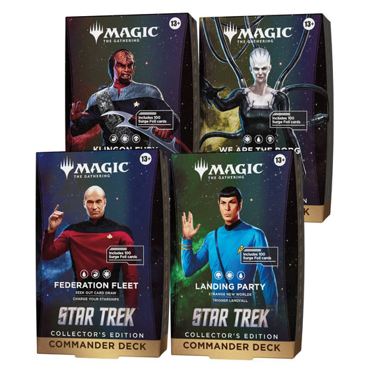 MTG Star Trek Commander Deck Set Collector's Edition (EN) - Alle 4 Decks