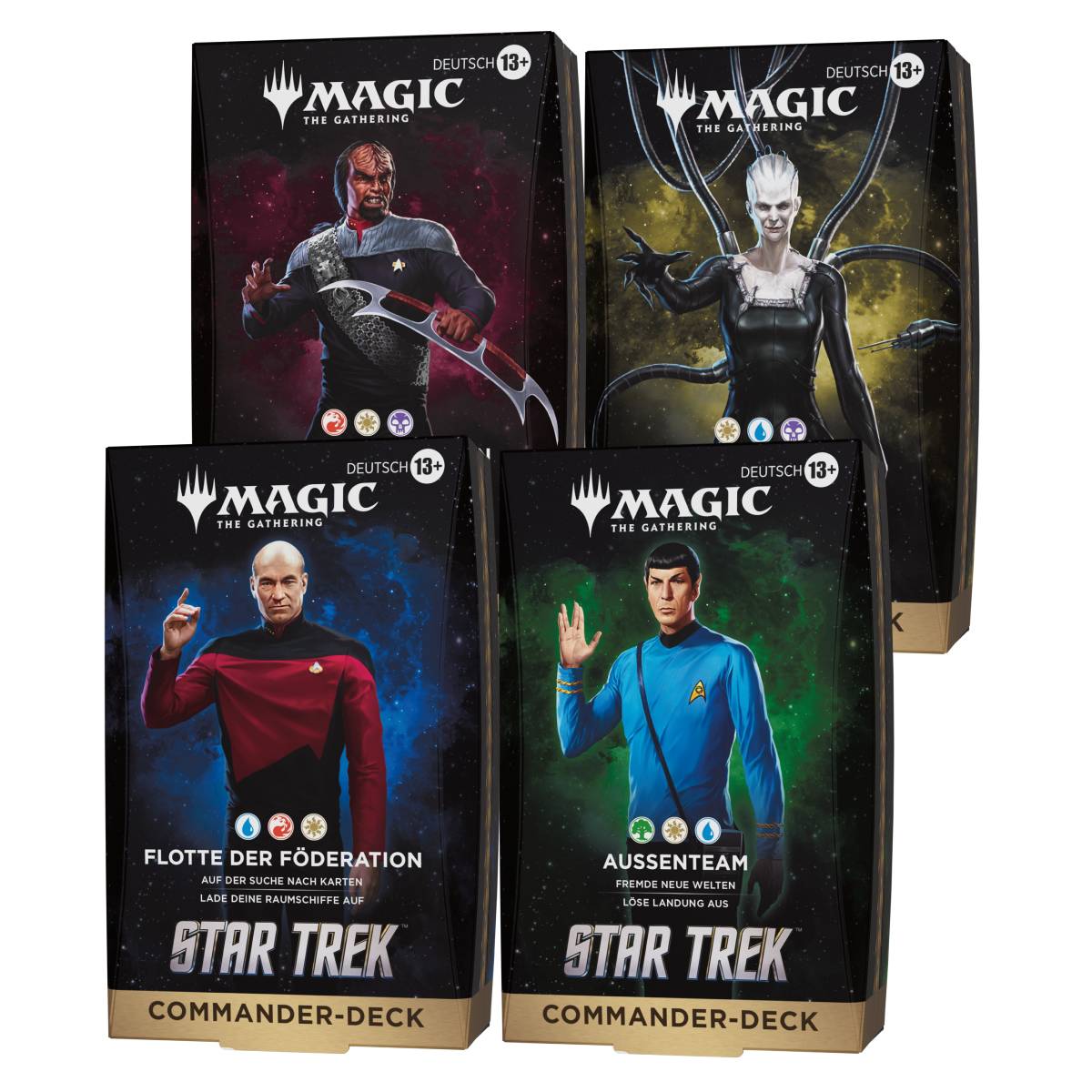 MTG Star Trek Commander Deck Set (DE) - Alle 4 Decks