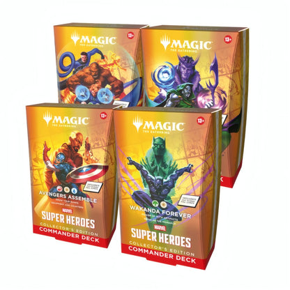 MTG Marvel Super Heroes Commander Deck Set Collector's Edition (EN) - Alle 4 Decks