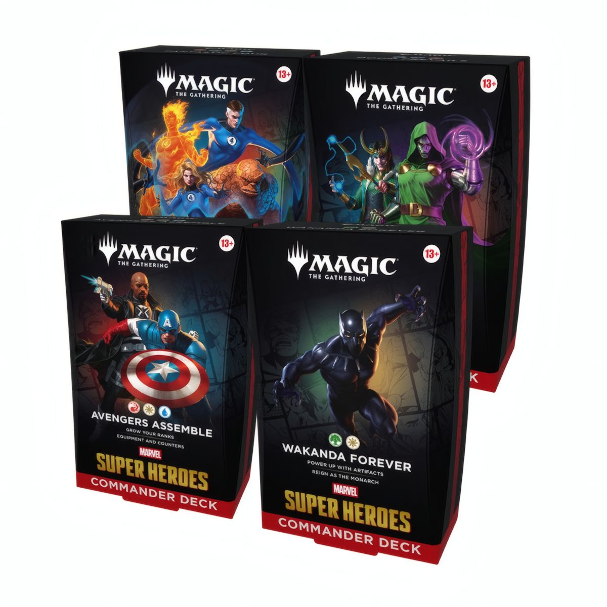 MTG Marvel Super Heroes Commander Deck Set (EN) - Alle 4 Decks
