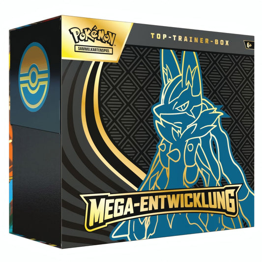 Mega Entwicklung Lucario Top Trainer Box (DE)