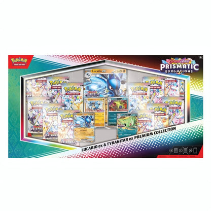 Prismatic Evolutions Lucario ex & Tyranitar ex Premium Collection (EN)