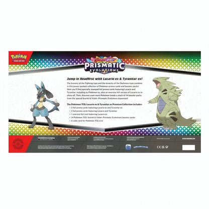 Prismatic Evolutions Lucario ex & Tyranitar ex Premium Collection (EN)